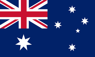 Australian flag waving proudly against a clear sky during a national celebration