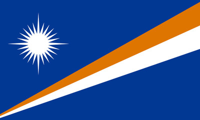 Highlighting the vibrant flag of the Marshall Islands with its striking colors representing the country's identity © Alive