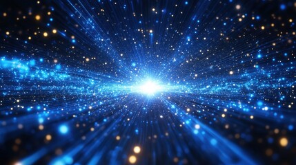 Naklejka premium Abstract Cosmic Energy Flow