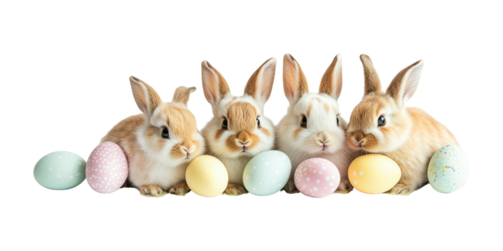 PNG Easter bunnies bunny eggs animals.