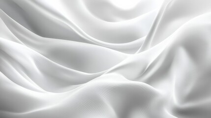 Obraz premium Elegant White Fabric Drape