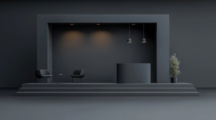 Modern Minimalist Presentation Booth