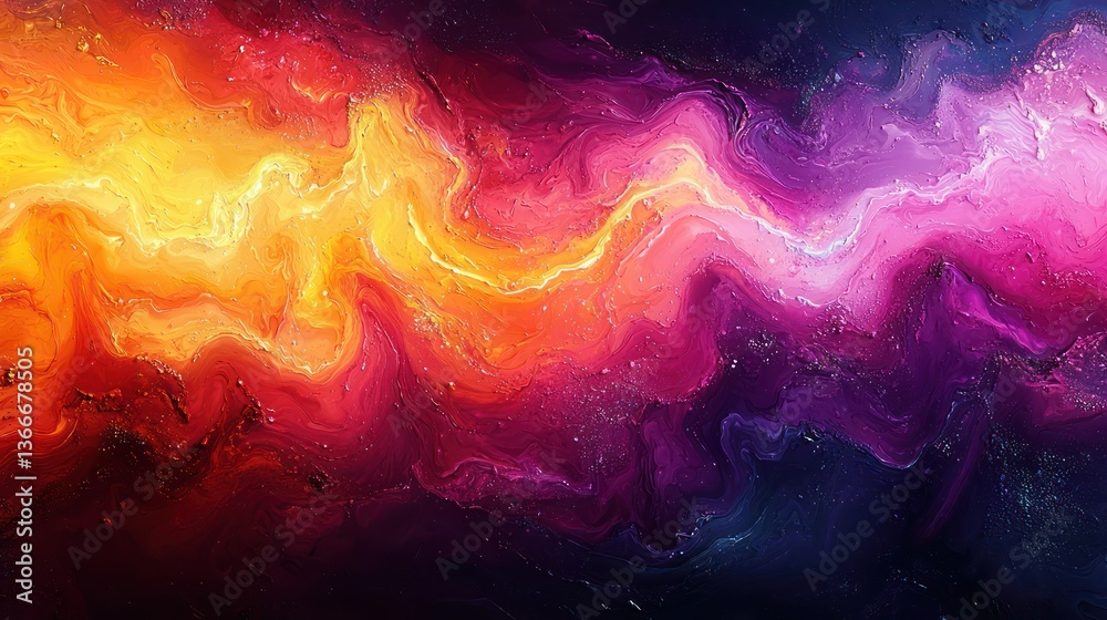 Poster abstract vibrant hues creating a visually stunning background for any project.