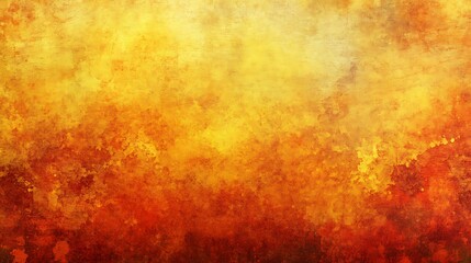 Abstract Watercolor Painting Displays Warm Colors And Textured Surfaces