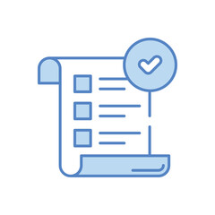 Approved Documents vector icon stock illustration