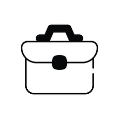Document Bag vector icon stock illustration