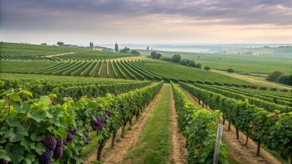 Naklejka premium Vineyard view, highlighting the agriculture and wine theme. 