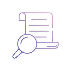 Search Warrant vector icon stock illustration