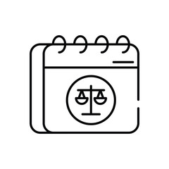 Date vector icon stock illustration