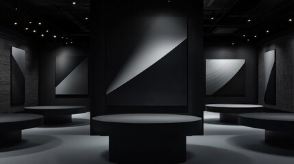 Fototapeta premium Modern Art Gallery Interior Design