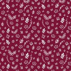 Floral Seamless Pattern Elegant Vector Graphics