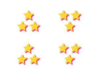三ツ星評価アイコンセット