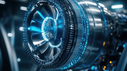 A robotic arm in an aerospace manufacturing facility, assembling satellite communication components with extreme precision, Aerospace-tech style