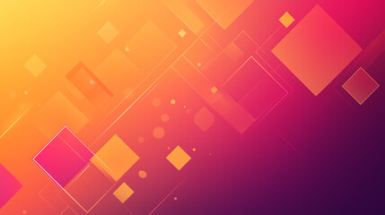 Fototapeta premium Abstract Geometric Background Warm Hues and Dynamic Shapes