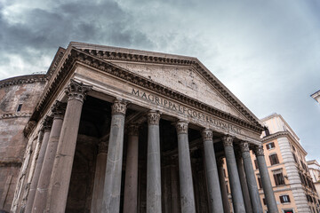 Pantheon, Rome, Italy – Ancient Temple, Dome, Columns, Historic Landmark, Roman Architecture