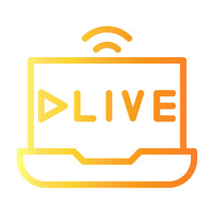 live Line Gradient Icon