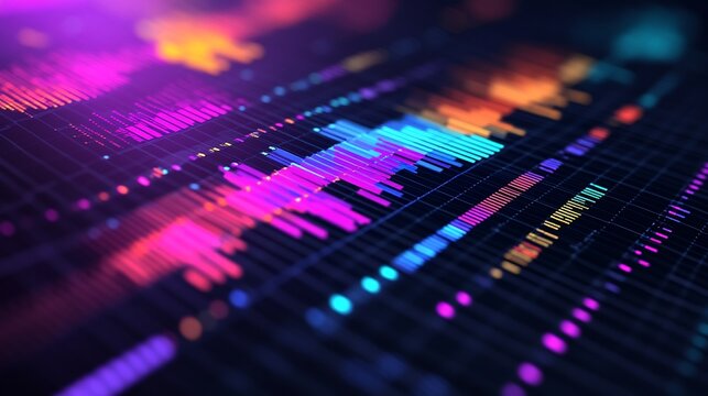 Scatter plot showing customer segmentation data analysis targeted marketing abstract visualization