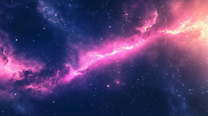 Fototapeta premium Cosmic Nebula A Vibrant Display of Stellar Dust and Gas