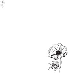 dalia flower design silhouette art eps