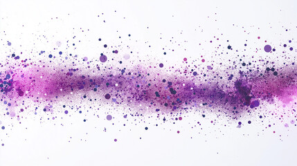 Naklejka premium Purple Haze of Paint Splatter: A mesmerizing visual display of vibrant purple paint, scattered across a neutral expanse, creating a dynamic and artistic pattern