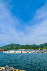 道東サロマ湖の小さな漁港、 富武士(とっぷし)漁港
