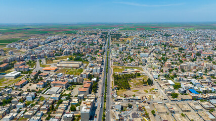 Fototapeta premium Aerial view of Viransehir district Sanliurfa Turkey