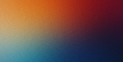 Fototapeta premium Orange Navy Red blur background with effect overlay texture, grainy, minimal style