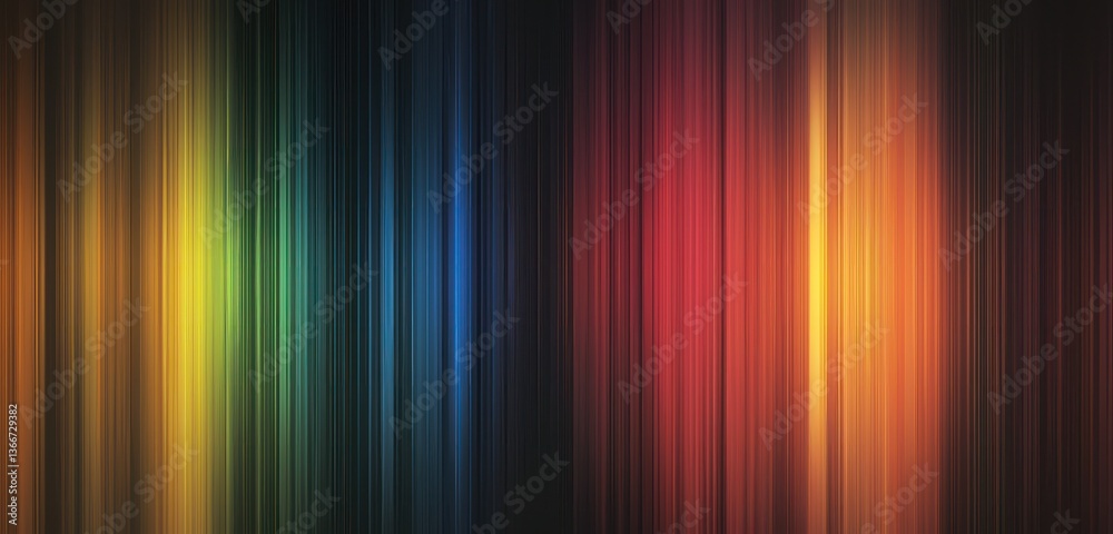 Wall mural faded rainbow gradient transitioning across the screen in smooth gradients for a calming backdrop.