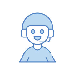 Call Center vector icon stock illustration