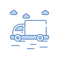 Truck vector icon stock illustration