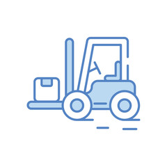 Forklift vector icon stock illustration