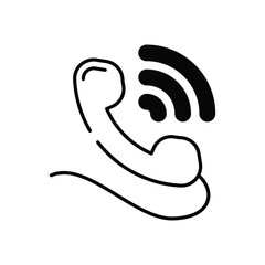 Obraz premium Call vector icon stock illustration