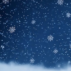 Winter Night Snowfall.