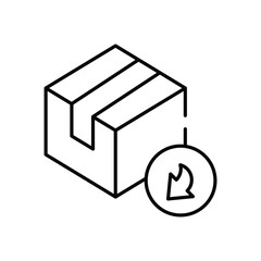 Return vector icon stock illustration
