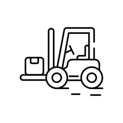 Forklift vector icon stock illustration