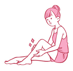 女性　美容　足