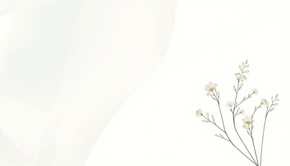 Minimalist Botanical Watercolor Invitation Template