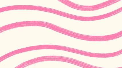 Abstract pink curves and straight lines on white background. Наnd drawn