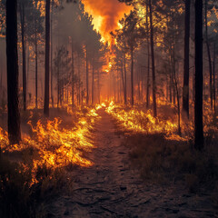 산불,나무, 네이처, 화제, 불, 산불, 산불 이미지, 화제현장, 산, 숲속 화제, 불