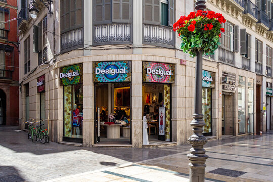 Desigual shop on the Calle Marqu&eacute;s de Larios, Malaga, Spain