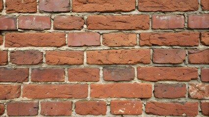 Obraz premium Building resilience red brick wall textures in urban settings architectural photography natural light close-up view aesthetic design