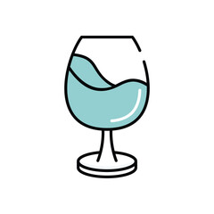 Wine vector icon stock illustration