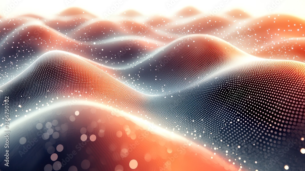 Canvas Prints halftone gradient pattern with dots creating a textured and modern visual effect
