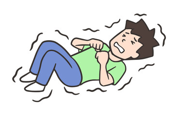 間代性痙攣の男性