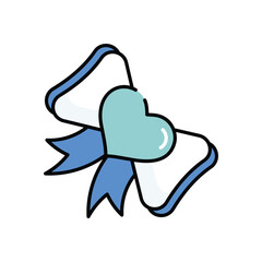 Bow Tie vector icon stock illustration