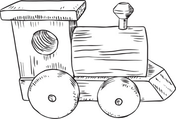 toy wooden train