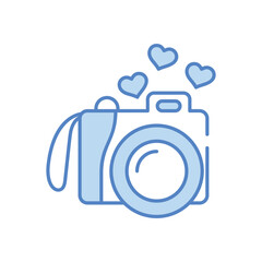 Photo Camera vector icon stock illustration