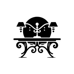 Ornate Tabletop Elegance: Candlestick & Lamps