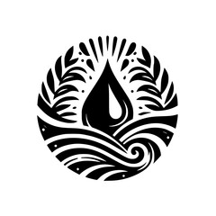 Water Drop Mandala: Oceanic Life Essence