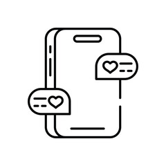 Obraz premium Chat vector icon stock illustration